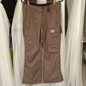 Holden Ski Snowboard Pant Flare Leg Dark Khaki Small